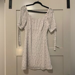 Nanamacs White sundress with blue floral detail. Never worn - new without tags